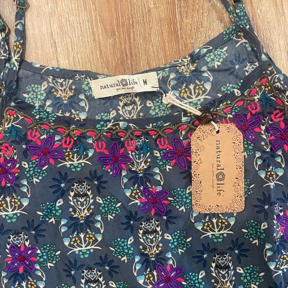 Natural Life Multicolor Floral Dress - Picture 2 of 4